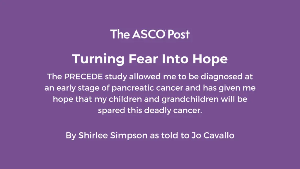 Visual related to the asco post: turning fear into hope